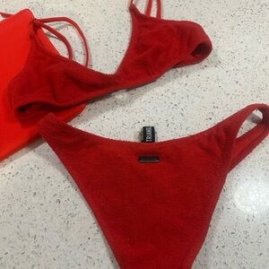 Triangl Red Swim Set